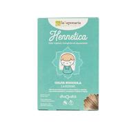 La Saponaria | Tinte vegetal de henna castaño Indrani. Coloración natural, ecológica y duradera, sin químicos, cuida y nutre el cabello, cubre las canas 100 g (Marrón claro, 100g)