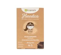 La Saponaria | Tinte Vegetal Pelo Mujer Castaño Medio, Henna Pelo con Coloración natural y ecológica, duradera, sin químicos, a base de plantas para un color intenso, cubre las canas (Castaño, 100g)