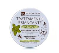 La Saponaria | WonderWhite - Polvo Blanqueador Dental Natural con Acción Antimanchas, Tratamiento natural para los dientes con una fuerte acción blanqueadora, 50gr