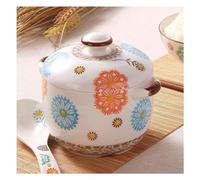 La sartén， Cazuela, Olla for Sopa, de Hierro Fundido con Tapa for Horno, Cazuelas Pyrex, Juego(500ml)