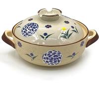 La sartén， Olla de barro estilo, olla, for estufa, ollas, for sopa, sartén for bibimbap con tapa(1L)