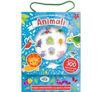 La scintillante scatola dei giochi degli animali. Ediz. a colori. Con Adesivi (Libri attivi)
