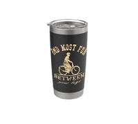 La segunda bicicleta de ciclismo vintage más divertida entre tus piernas Vaso térmico de acero inoxidable de doble pared
