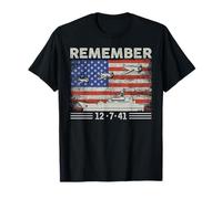 La Segunda Guerra Mundial Recuerde Pearl Harbor Memorial Day 7 de diciembre de 1941 Camiseta