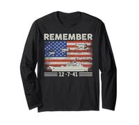 La Segunda Guerra Mundial Recuerde Pearl Harbor Memorial Day 7 de diciembre de 1941 Manga Larga