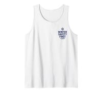 La Seguridad en Invierno es lo Primero | Lema meteorológico para Superficies resbaladizas Camiseta sin Mangas