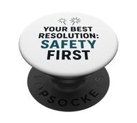 La Seguridad es lo Primero, su Mejor resolución de año Nuevo para Trabajar de Forma Segura PopSockets PopGrip Adhesivo