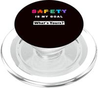 La Seguridad es mi Objetivo, ¿cuál es el tuyo? - Slogan de Seguridad PopSockets PopGrip para MagSafe