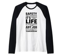La Seguridad no es Cara, no Tiene Precio, Idea de Regalo para el Lugar de Trabajo Camiseta Manga Raglan