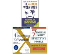 La Semana Laboral De 4 Horas, 4 Disciplinas De Ejecución, Los 7 Hábitos De Las Personas Altamente Efectivas Colección De 3 Libros