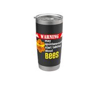 La señal de advertencia puede comenzar a hablar espontáneamente de las abejas Vaso térmico de acero inoxidable de doble pared