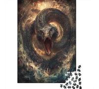 La Serpiente Gigante del Mundo enroscada Rompecabezas para Adultos |Veneno Que Brota| 38x26cm/1000pcs Juegos EduGatoivos De Decoración del Hogar