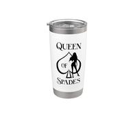 La sexy reina de espadas Vaso térmico de acero inoxidable de doble pared