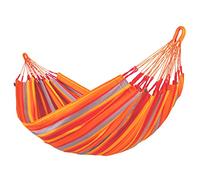 La Siesta® Brisa Orange Classic Hamaca - Relajación al Aire Libre Resistente e intemperado Hamaca Simple, relajación auténtica y cómoda