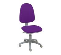 La Silla de Claudia - Silla ergonomica Escritorio Torino con Chasis Gris| Ideal como Silla Escritorio | Altura Ajustable y Giratorio para Escritorio u Oficina | Sin Reposabrazos | Magenta