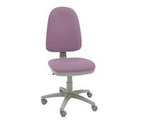 La Silla de Claudia - Silla ergonomica Escritorio Torino con Chasis Gris| Ideal como Silla Escritorio | Altura Ajustable y Giratorio para Escritorio u Oficina | Sin Reposabrazos | Rosa Palo