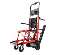 La silla de ruedas eléctrica plegable puede subir escaleras. Silla de ruedas portátil. Viaje ligero, para discapacitados y ancianos. Sube y baja la escalera completamente automática.,Rojo