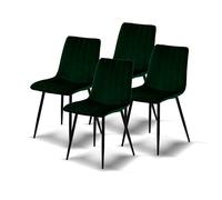 La Silla Española Denia Silla, Telas, Verde Botella, 44cm (Ancho) x 55cm (Fondo) x 88,5cm (Alto)