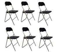 Pack de 6 sillas plegables Modelo Sevilla color negro