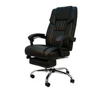 La Silla Española Pontevedra Silla de Oficina y Despacho, Piel Sintética, Negro, 64x67x124 cm