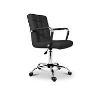 La Silla Española Tenerife Silla con Ruedas, Poliéster, Negro, 59x54x101 cm