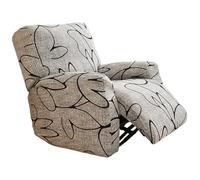 La Silla reclinable Cubre la Cubierta reclinable de un Solo Asiento Anti-Scratch Resistente al Polvo con Protector de sofá de patrón Floral sin Deslizamiento elástico Transpirable 1.