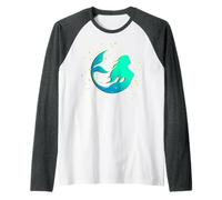 La Sirena Mamá Madres Niña Amor Sirenas Madre Mamá Mayo Camiseta Manga Raglan