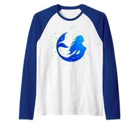 La Sirena Mamá Madres Niña Amor Sirenas Madre Mamá Mayo Camiseta Manga Raglan