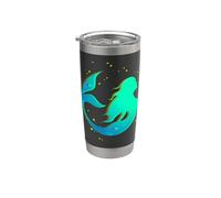 La Sirena Mamá Madres Niña Amor Sirenas Madre Mamá Mayo Vaso térmico de acero inoxidable de doble pared