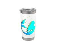 La Sirena Mamá Madres Niña Amor Sirenas Madre Mamá Mayo Vaso térmico de acero inoxidable de doble pared