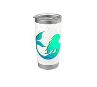 La Sirena Mamá Madres Niña Amor Sirenas Madre Mamá Mayo Vaso térmico de acero inoxidable de doble pared