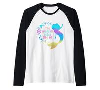 La sirena se parece a mí Camiseta Manga Raglan