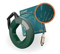 La sofisticada guia pasacables 30 M para tubos huecos de FAIRMO - Guia pasacables profesional PET de 4 mm incl. 5 cabezales - Guía pasacables resistente - Para trabajar eficazmente