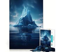 La Soledad del Iceberg, Rompecabezas de 1000 Piezas para Adolescentes Mejora la Memoria Tranquilidad y Calma Regalo sincero (38x26cm)