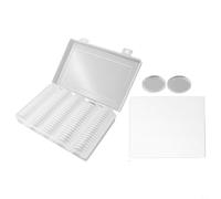 La solución, este juego cuenta con 100 recipientes circulares transparentes perfectos para mantener tu colección de fichas limpia