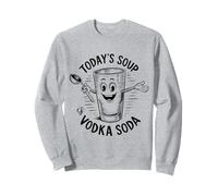 La sopa divertida de hoy es los amantes del vino de soda de vodka Sudadera
