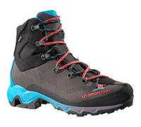 La Sportiva Aequilibrium Trek Gore-TEX SS25 - Botas de senderismo para mujer, Carbon Malibu Blue, 38.5 EU