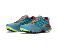La Sportiva Akasha II para Mujer zapatillas trail | EU 37.5 in Topaz/Red Plum