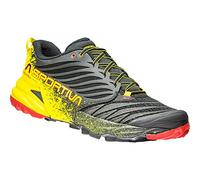 La Sportiva Akasha Trail Running Calzado para Hombre, Multicolor (Red/Black/Yellow), 45.5 EU