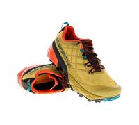 La Sportiva - Zapatillas de senderismo Hombre - Akyra II M Bamboo/Everglade - Talla 45 - Amarillo Amarillo 45