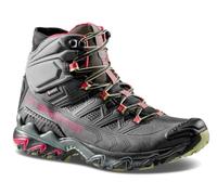 La Sportiva Botas de senderismo Ultra Raptor II Mid Leather Wide GTX para mujer, Charcoal Cerise, 39 EU