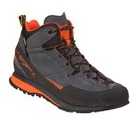 LA SPORTIVA Boulder X Mid, Zapatillas de montaña Hombre, Carbon/Flame, 41.5 EU