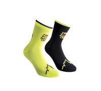 La sportiva Calcetines Técnicos De Montaña Negros Neón Talla L