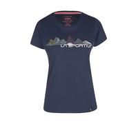 LA SPORTIVA Camiseta de escalada para mujer Peaks azul oscuro | XL