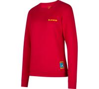 La Sportiva Climbing on the Moon Sweatshirt W sudadera casual mujer - Fucsia/Giallo - L