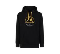 La Sportiva Logo Sudadera Con Capucha Hombre, Negro