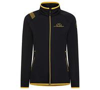 LA SPORTIVA Promo Fleece Woman Sudadera, Mujer, Black/Yellow, XS