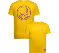 La Sportiva - Ropa para escalada - Climbing on the Moon T-Shirt M Giallo/Viola - Talla S - Púrpura Púrpura S