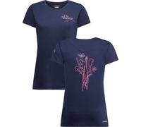 La Sportiva - Ropa para escalada mujer - Climb Flower T-Shirt W Night Sky para Mujer - Talla S - Azul marino Azul marino S