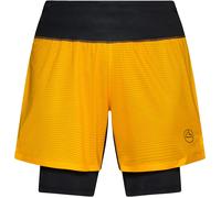 La Sportiva - Ropa para trail running - Ultra Distance Shorts M Yellow/Black - Talla XL - Amarillo Amarillo XL